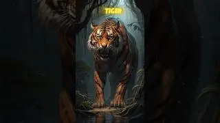 Epic Animal Fusion: Tiger and Crocodile Create the Ultimate Predator! 🔥 #hybrid #animal #shorts