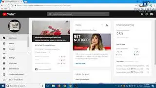 New Update Of Dashboard In YouTube Studio Beta June 2018 By Tech True Friends In Hindi