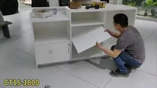 How to Assemble CT15 Check Out Retail Counter with Till Cut Out