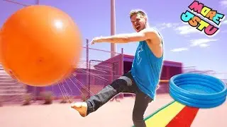 EPIC SLIP AND SLIDE KICKBALL GAME!!