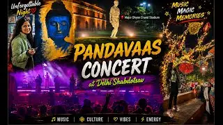 Pandavaas concert in📍major Dhyan Chand stadium 🏟️ | Full Vlog | #pandavaas #pahadiculture #fypシ 