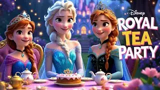 🆕🎵 Elsa & Anna&rsquo;s Royal Tea Party ☕✨ | Frozen Princess Fairytale Song for Kids