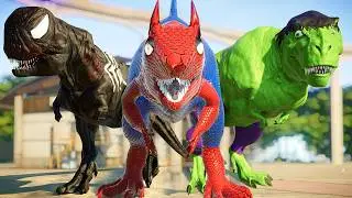 Con Khủng Long Bạo Chúa Siêu Nhân Nhện T-ReX,  Khủng long 3 đầu