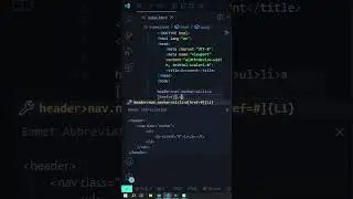 Как быстро добавить вложенную структуру элементов с помощью Emmet || Emmet Learning #shorts #emmet
