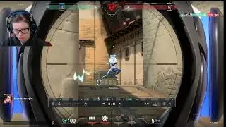 valorant Crazy no scope kill on neon operator