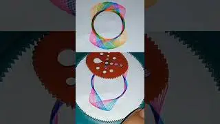 ASMR Colourful Spiro Reverse ◀️ #asmr #spirograph #trendingvideo #shorts #viralshort