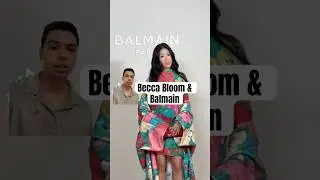 Бекка в Balmain (на показе мод в Париже сезона весна-лето 2026)
