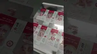 medicine box uv metalised printing on komori