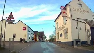 Driving through the village of Fleckney in Leicestershire, England - 19/12/23 // dashcam footage