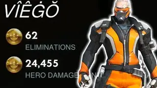 24K DMG! 62 ELIMS! GALE SOLDIER 76 GAMEPLAY OVERWATCH SEASON 29