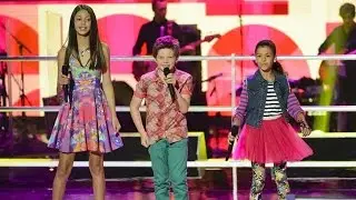Georgia, Lenisa and Sebastian Sing Our Lips Are Sealed | The Voice Kids Australia 2014