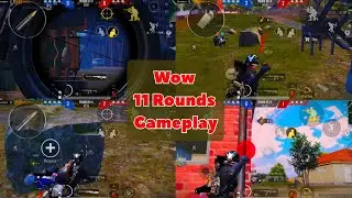 Wow Full Gameplay With Voice Chat | PUBG Mobile | 8 Teammates 11 Rounds Match