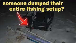 Someone DUMPED their entire ice fishing setup!?