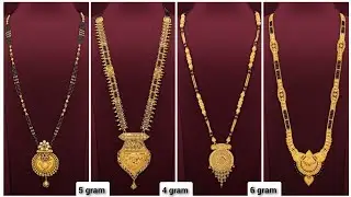 Latest gold long mangalsutra designs with price 2025//gold chain mangalsutra designs with price.