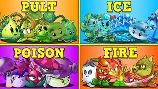 Random 15 Teams Plants vs All Zombies - Who Will Win? - PvZ 2 Team Plant vs Team Plant