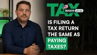 Is filing taxes the same as paying taxes in the United States?