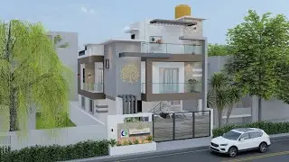 2800 Sqft Duplex House - 4BHK | Plot Size- 30'x53' | West Facing House| Geosky Construction Pvt Ltd
