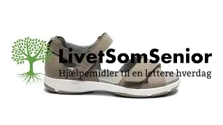 Damesandal med lukket h&aelig;lkappe (ekstra bred)