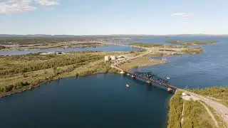 Little current Swing bridge (DJI mavic air 2)