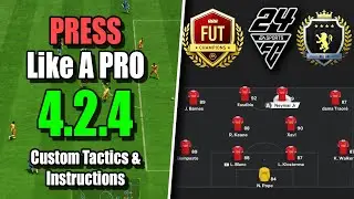 RUTHLESS Full 90 Pressing Tactic 4.2.4!  FC 24 #eafc24 #fut #customtactics