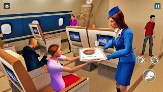Airplane Flight Attendant - Career Job Sim - Android Gameplay