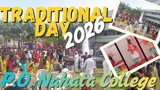 P.O. Nahata College Bhusawal Traditional Day 2026 🎉 | Desi Looks, Saree & Kurta swag 😎