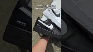POV: Panda🐼 Unboxing Supreme X Nike Air Force 1 👀 #supreme #shoes ##sneakers #unboxing #pov #nike