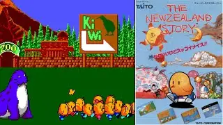 The NewZealand Story (1988/NES) ニュージーランドストーリー Nyū Jīrando Sutōrī - Intro/Opening Gameplay