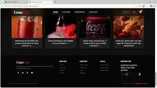 Modern Coca-Cola Website Landing Page | Frontend Web Design