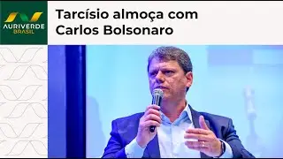Tarcísio almoça com Carlos Bolsonaro e troca elogios antes de visitar ex-presidente