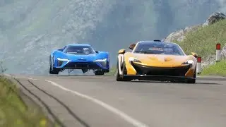 NIO EP9 '17 Electric Hypercar vs McLaren P1 at Hihglands