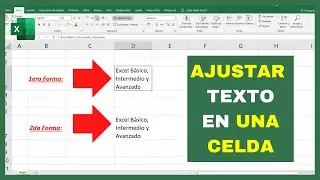 🔴C&oacute;mo Escribir VARIAS LINEAS en UNA CELDA en Excel (Ajustar texto en una celda) 😱2 formas😱