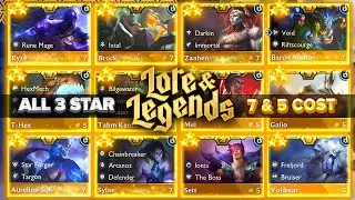 TFT Set 16: Every 3-Star 7-Cost & 5-Cost Champion!