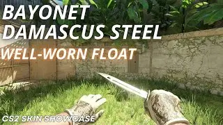 Bayonet Damascus Steel (Well-Worn) | CS2 Skin Showcase with NEW Animation
