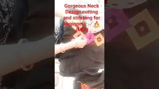 Decent Neck Design cutting ✂️📈& Stitching#shortsfeed #ytshorts#fashion#JMDB