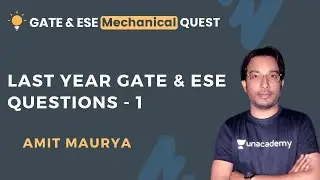 Last Year GATE and ESE Question (Part-1) | GATE & ESE Previous Year Questions | GATE/ESE 2021