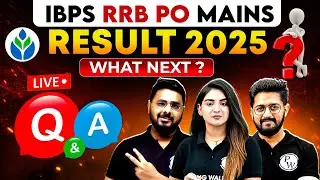 RRB PO MAINS Result 2025-26 🔥 What Next? 🔴 Live Q&A Session | RRB PO Interview Preparation