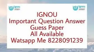 Ignou majmc guess paper 2023-24 / ignou majmc notes 2023-24 / solved guess / Wtsp pdf 8228091239