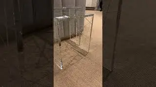 John Richards Crystal Nesting Table with Geometric