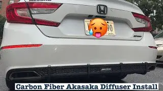 Установка и обзор диффузора Honda Accord Sport Akasaka 2018–2021 гг.