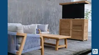 Meet the TechTeak&reg; Outdoor Smart TV Lift Cabinet