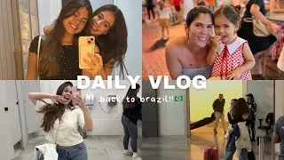 Daily vlog : um final de semana comigo, chegada da minha amiga gringa no brasil e comprinhas 