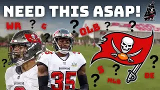 OFFSEASON NEEDS! | Tampa Bay Buccaneers TOP 3 Positions Of NEED For Free Agency 2025!!!