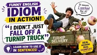 Funny English Idiom in Action: &ldquo;I Didn&rsquo;t Just Fall Off a Turnip Truck&rdquo; Sentences
