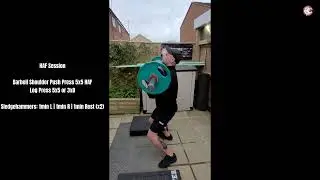HAF Session: Barbell Shoulder Push Press & Log Press 5x5 or 3x8 with Sledgehammers