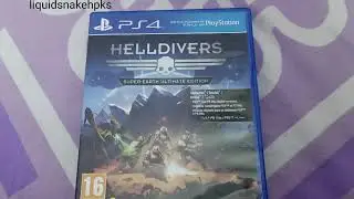 Amazing Physical Release Helldivers Super Earth Ultimate Edition (Ps4) Unboxing!!