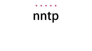 How to pronounce nntp - Vocab Today