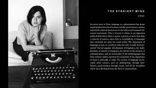 The Straight Mind by Monique Wittig (1980)