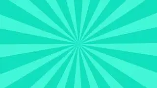 Animated Comic Spiral Sun Ray Turquoise Background Loop (HD)