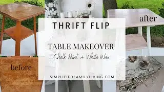 Upcycled Wooden Side Table - DIY Thrift Flip